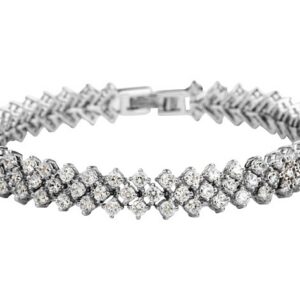1cm Round Cut LRB Tennis Bracelet