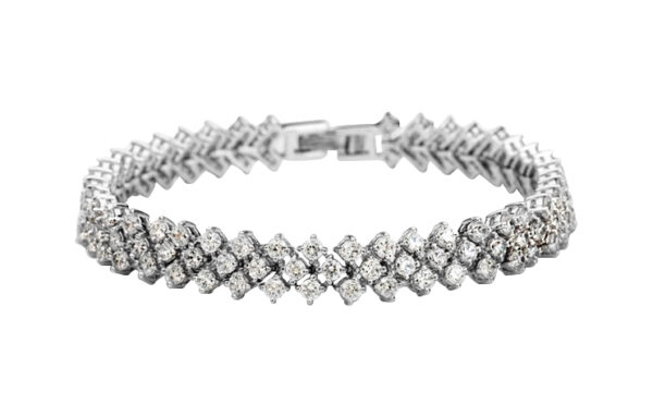 1cm Round Cut LRB Tennis Bracelet