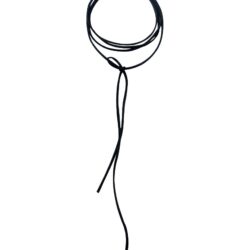 Black Long String Tie Choker