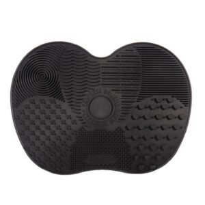 Black MakeUp Brush Cleaner Mat
