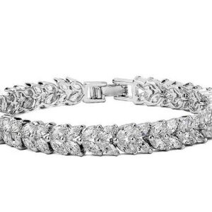 Oval Marquise Diamond Cut LRB Bracelet