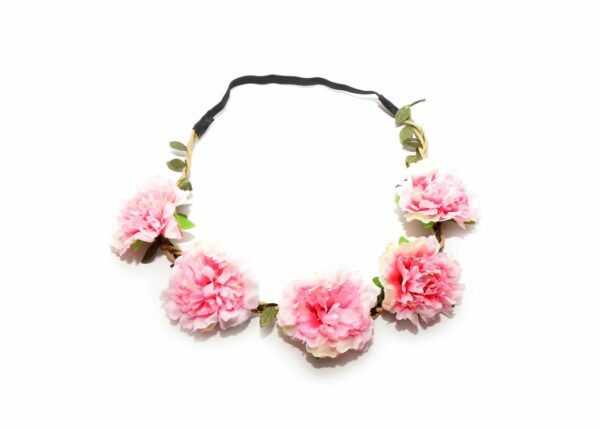 Pink Fluffy Flower Head Band