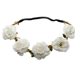 White Floral Flower Head Band