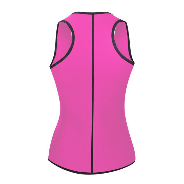 Pink Training Fitness Top With Adjustable Waist Belt - Image 3
