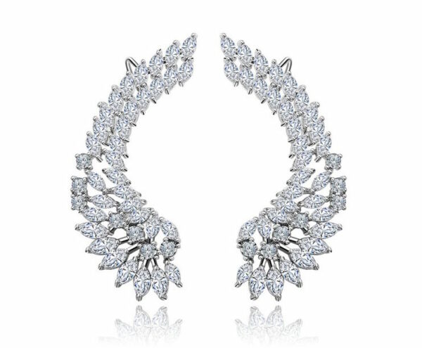 Cuff Marquis Cut LRB Earrings