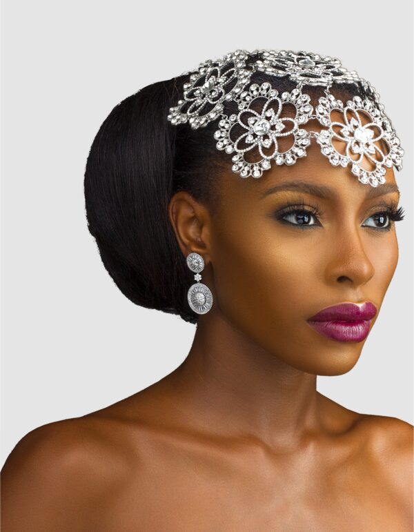 Vintage Bride Crystal Hair Piece - Image 2