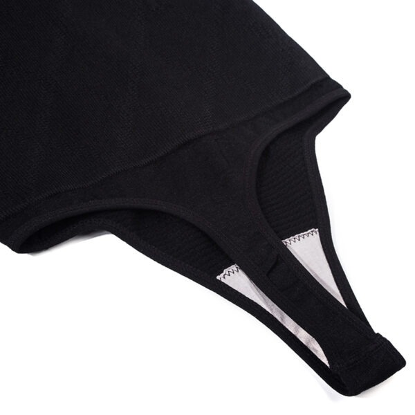 Black High Waist Spandex BodyShaper - Thong - Image 4