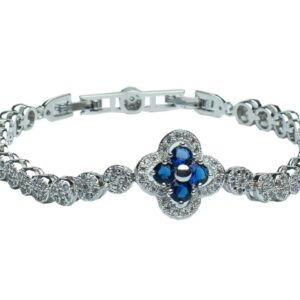 Blue 4 Clover Leaf Fine Jewellery Bracelet