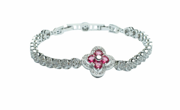Pink 4Leaf Clover Fine Jewellery Bracelet