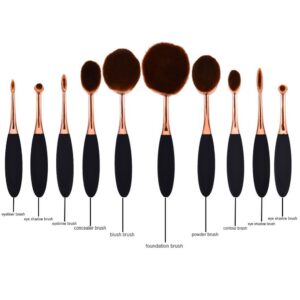 Black/Gold Flawless Magic MakeUp Brush Set