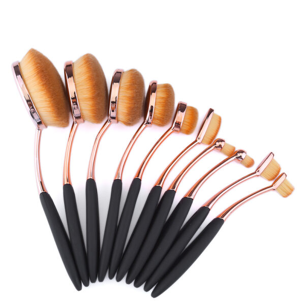 Black/Gold Flawless Magic MakeUp Brush Set - Image 2