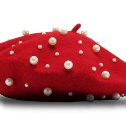 RED PEARL FANCY BERET