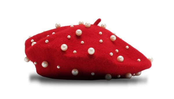 RED PEARL FANCY BERET