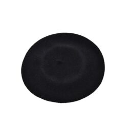 BLACK WOOL BERET