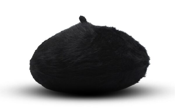 BLACK WINTER FUR BERET