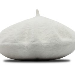 White Winter Beret Hat