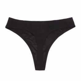 Black Seemless Thong