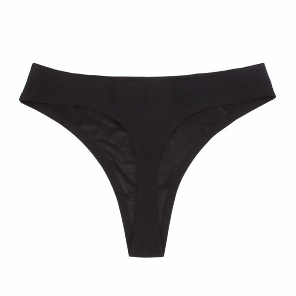 Black Seemless Thong