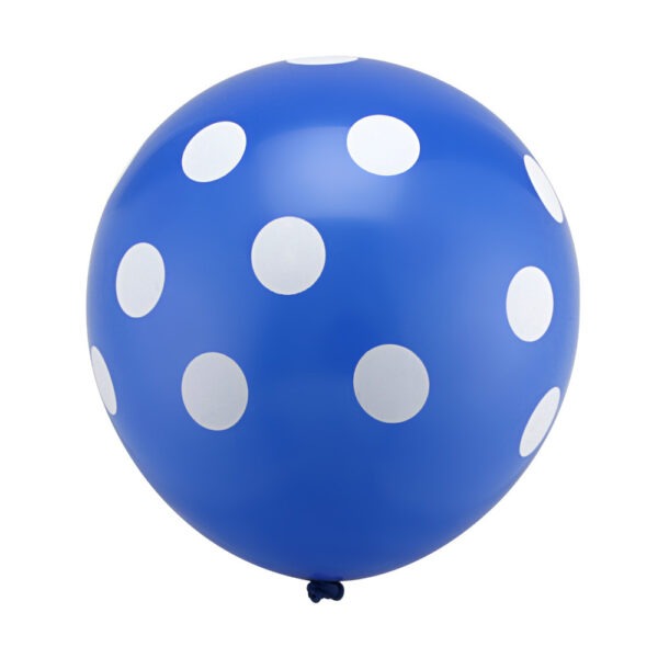 Blue/White Polka Dots Balloon