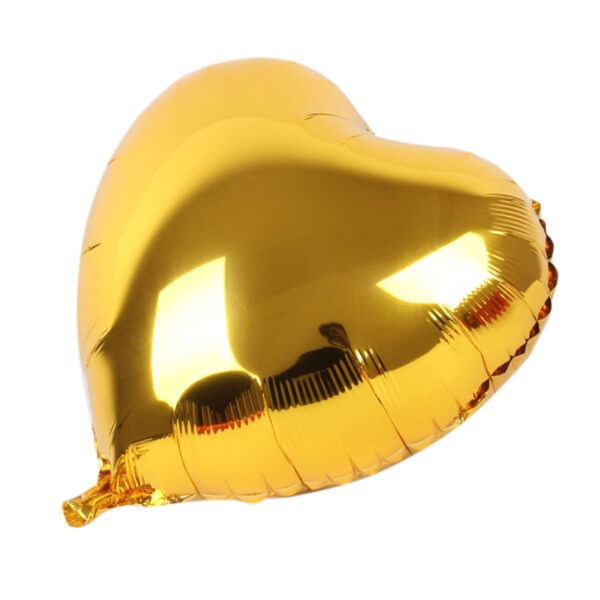 Gold Heart Balloon