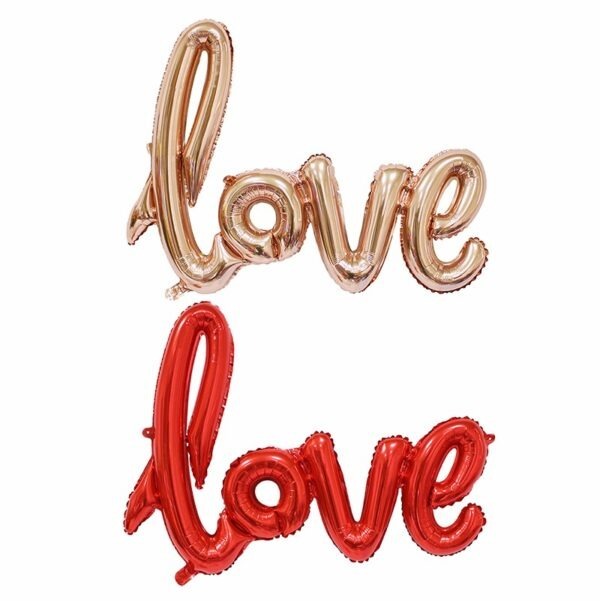 Red Love Foil Ballon set