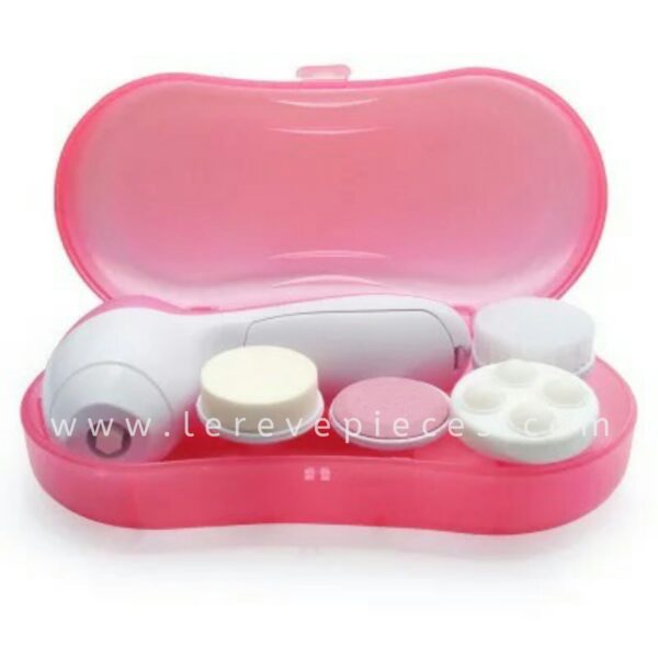 Pink 4 in 1 Face Brush With Case - Image 2