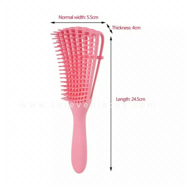 Pink Natural Hair Detangler Comb - Image 2