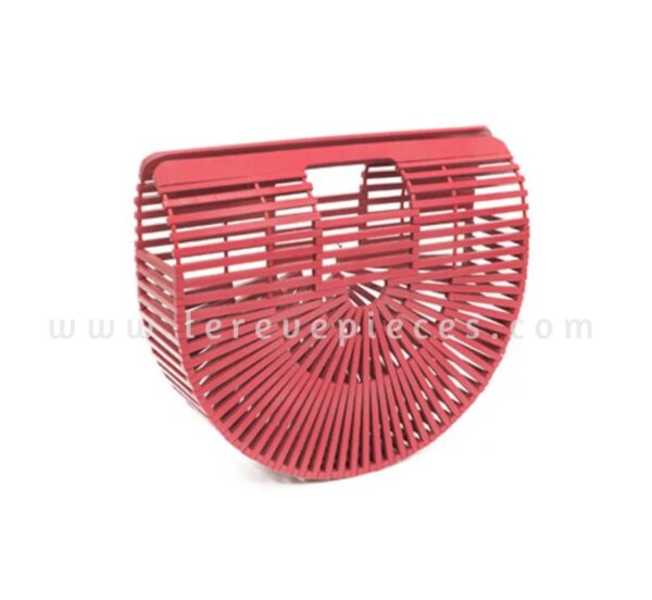Red Wooden Chic Bag (Large)