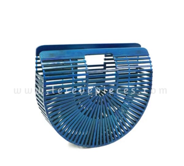 Blue Wooden Chic Bag (Large)