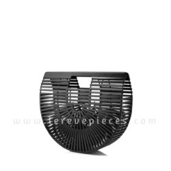 Black Wooden Chic Bag (Medium)