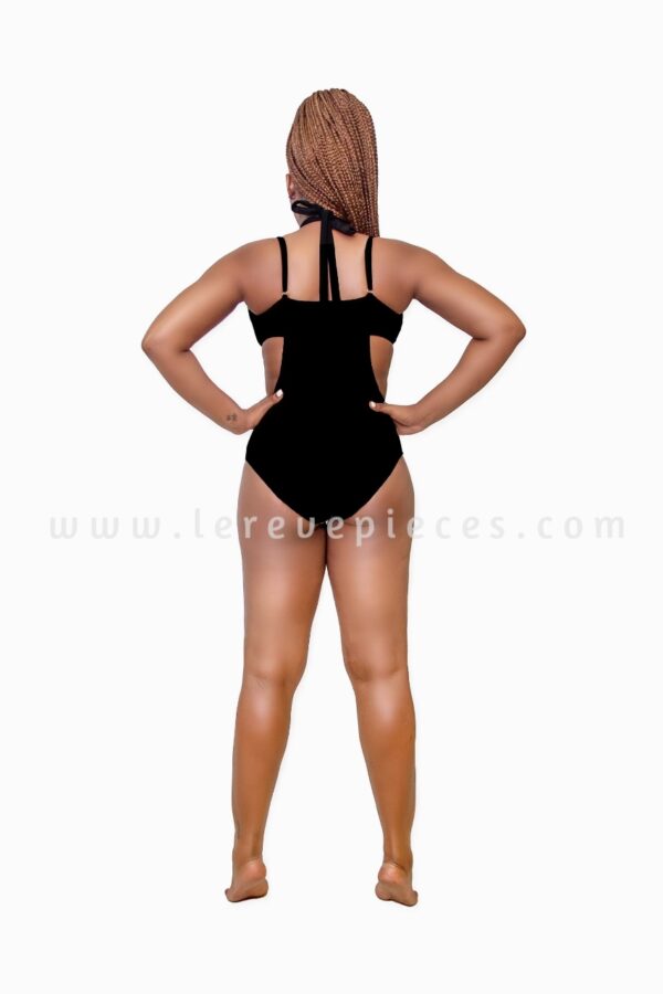 Black Illusion One Piece Swimwear - Image 2