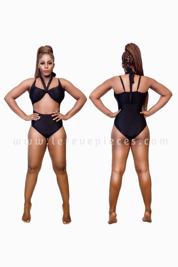 Black Multi-Way One Piece Swimwear - Image 3