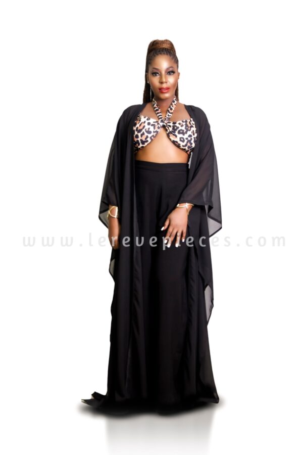 Black Throw On Kimono Cover Up