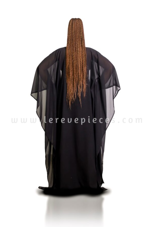 Black Throw On Kimono Cover Up - Image 2