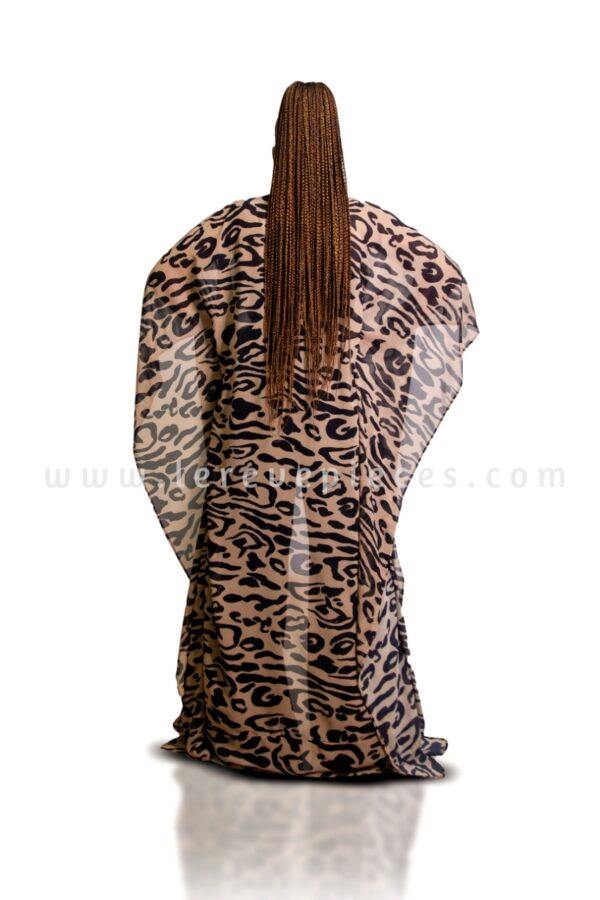 Abstract Leopard Throw On Kimono Cover Up - Image 2