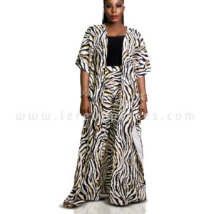White Calm Tiger 2 piece Set
