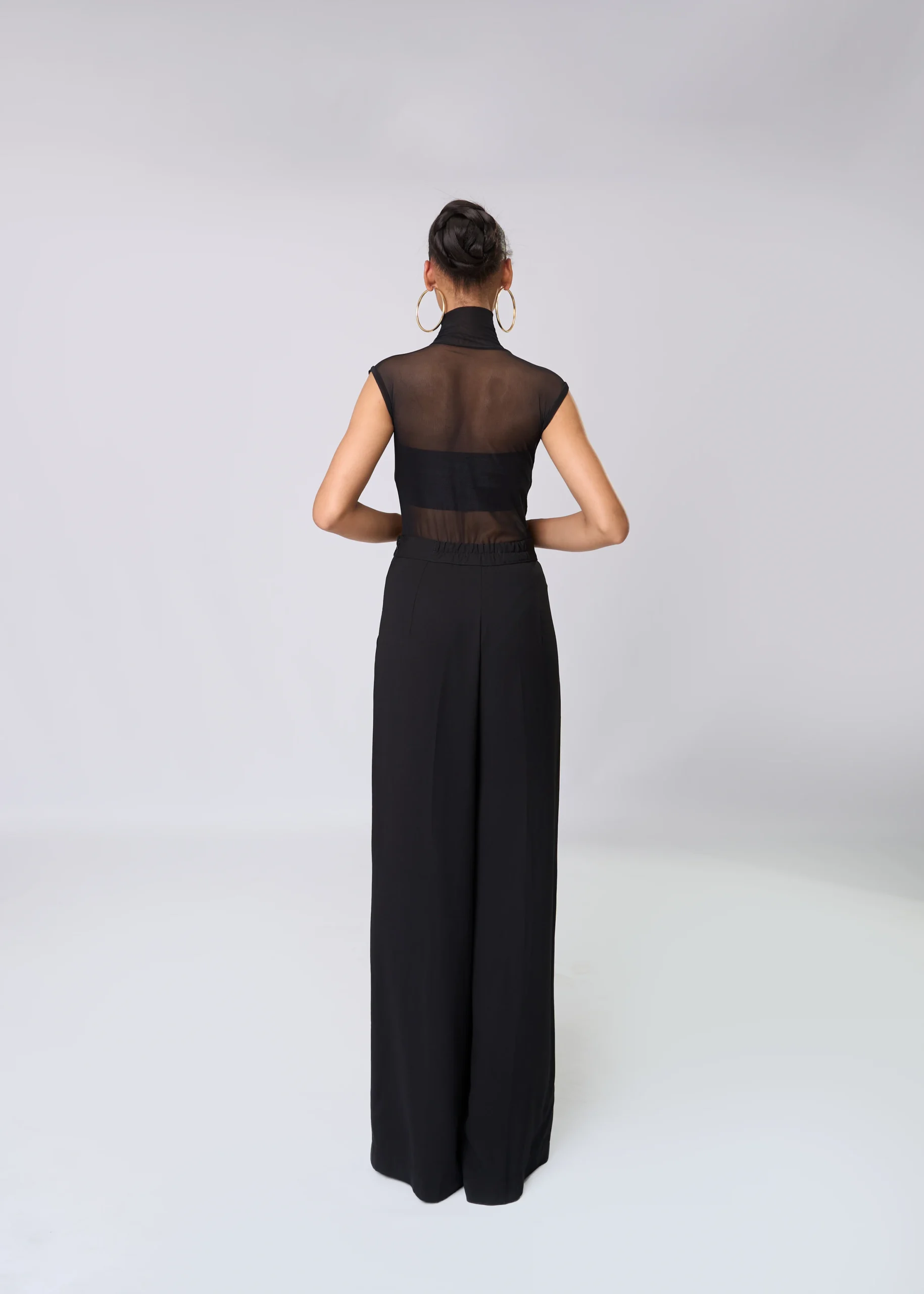 High-neck Body Suit Sleeveless Top