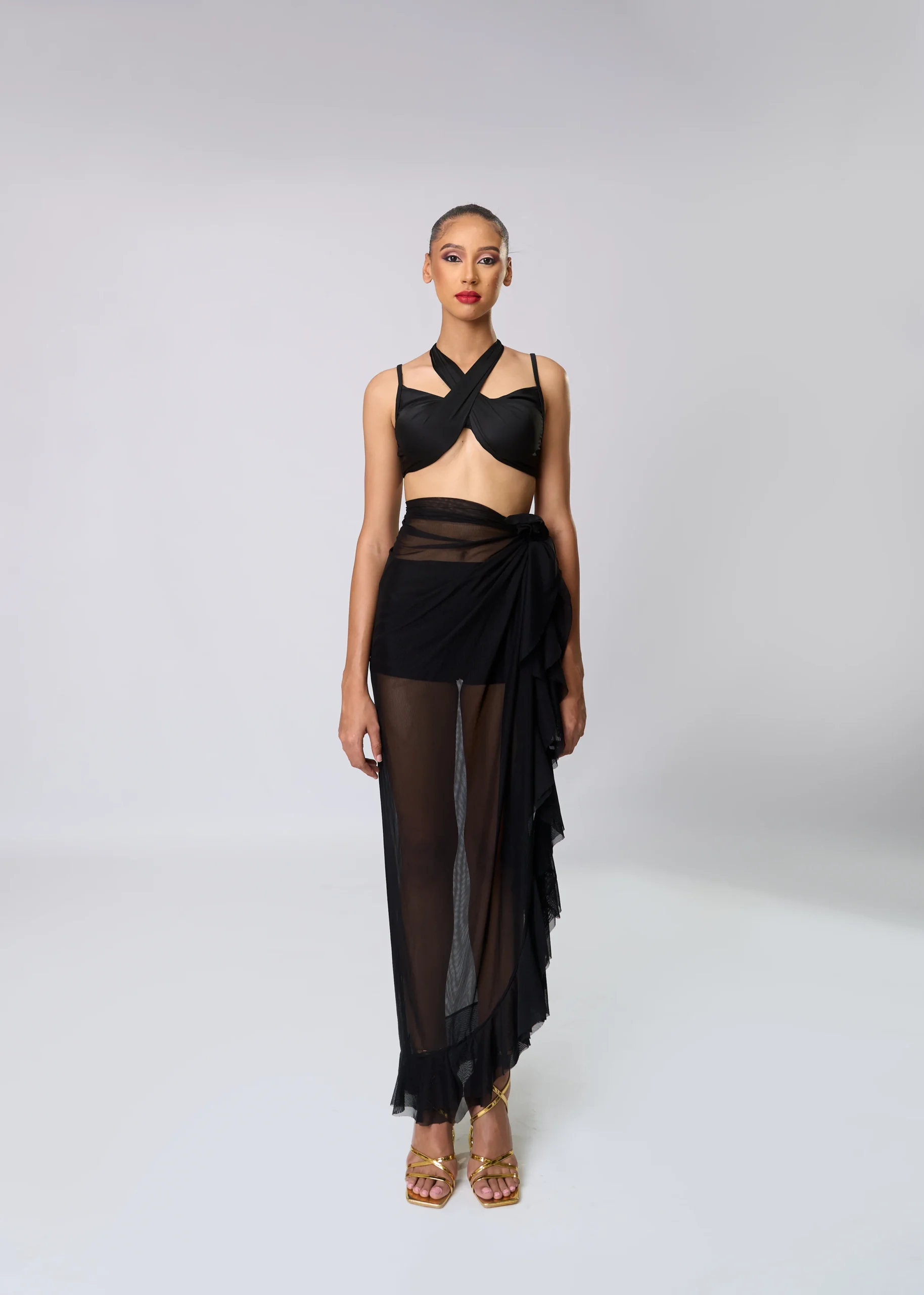 Sheer Goddess Wrap Skirt