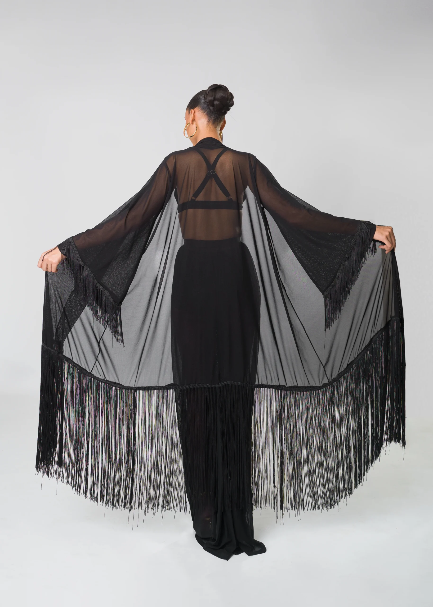 The Sweetest Sheer Befringed Kimono