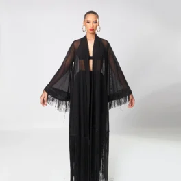 The Sweetest Sheer Befringed Kimono